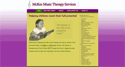 Desktop Screenshot of mckeemusictherapy.com